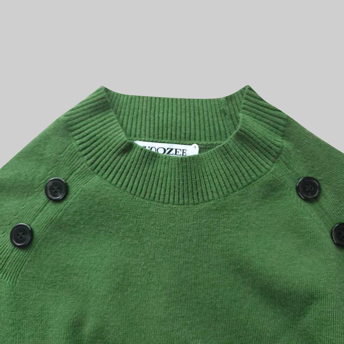 UOOZEE Women's Christmas Chunky Knit Sweater Puff Sleeve Mock Neck Soft Festive Pullover Tops Winter Fall Holiday Casual Wear - Image 4