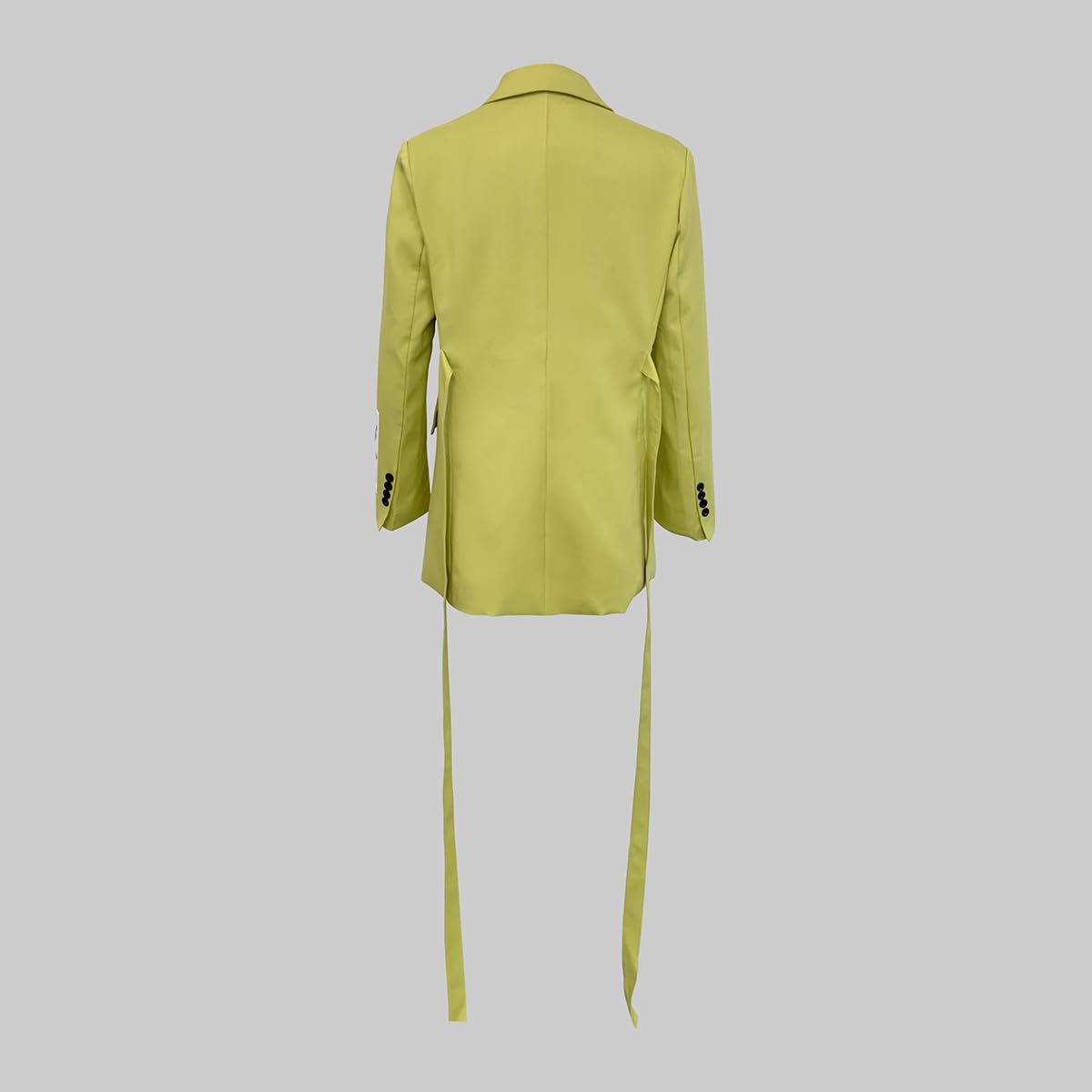 UOOZEE Women's Long Sleeve Christmas Party Blazers with Back Ties Floral Patchwork Casual Chic Lapel Jacket Outfits Coats - Image 2