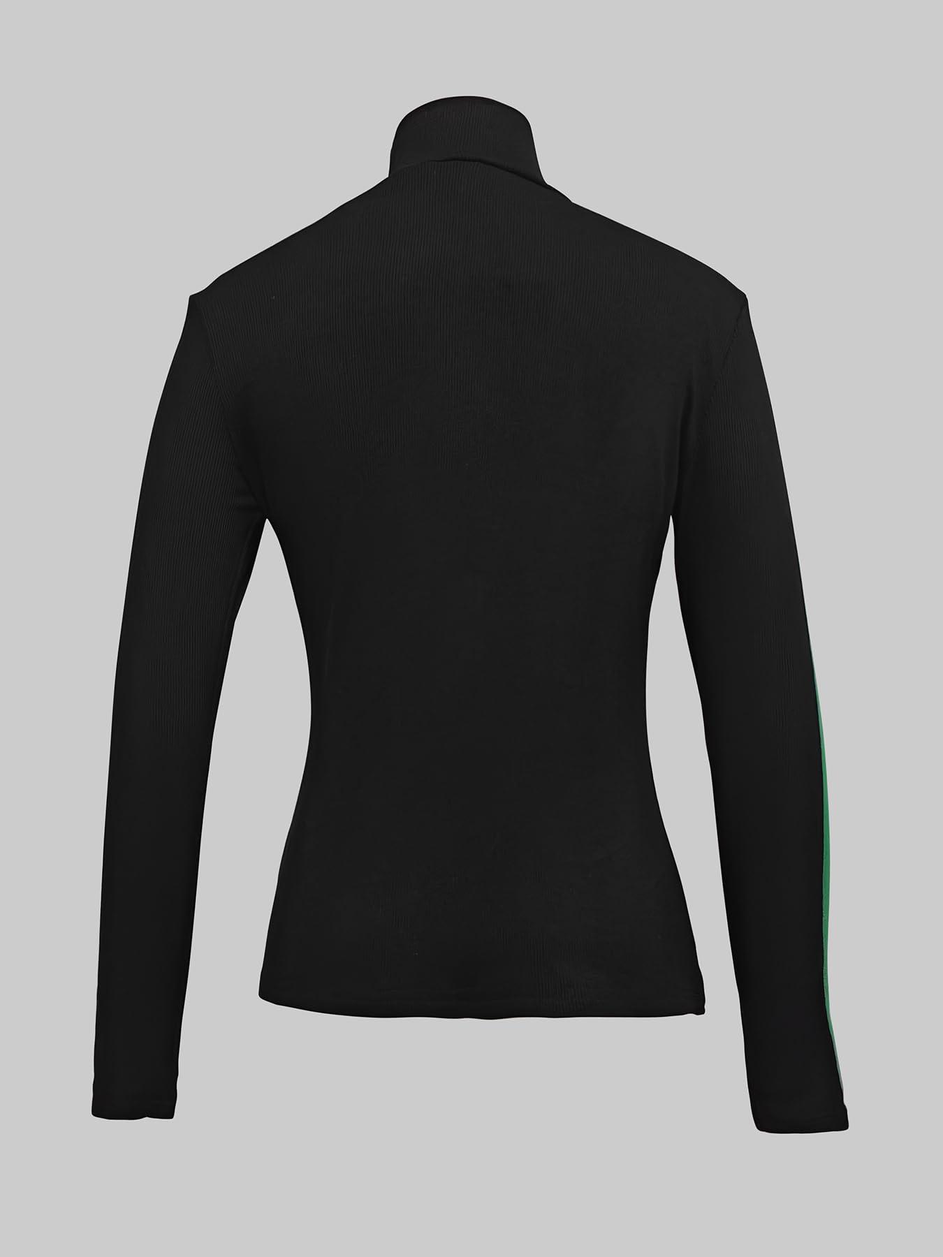 UOOZEE Women's Slim Fit Long Sleeve Shirts High Neck Basic Layer Tees Soft Lightweight Stretch Undershirts - Image 3
