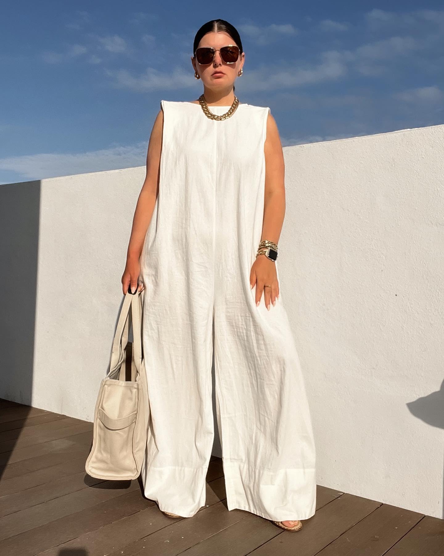UOOZEE Womens Jumpsuits Dressy Summer Outfits Casual Sleeveless Wide Leg Long Pants Rompers Fashion Clothes 2024 - Image 4